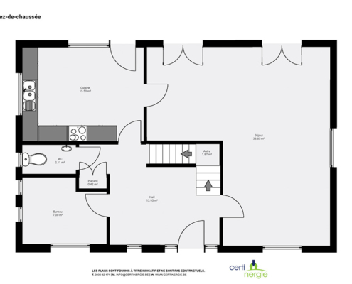 Plan 2D - Réalisation certinergie immo