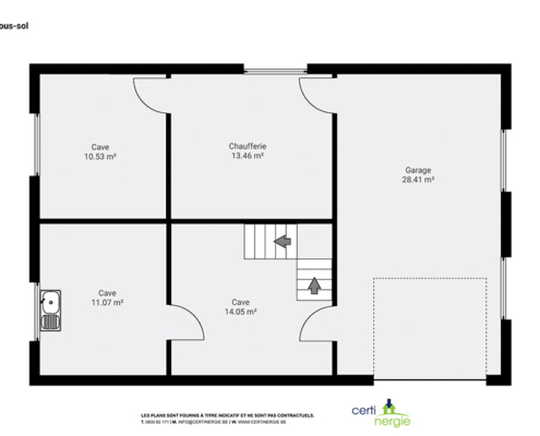 Plan 2D - Réalisation certinergie immo